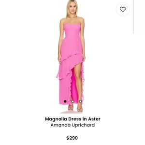 Amanda Uprichard Pink Strapless Dress